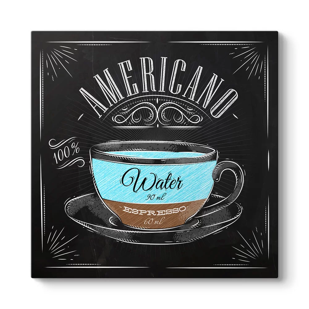 Americano Kahve Tarifi Tablosu - Model 3